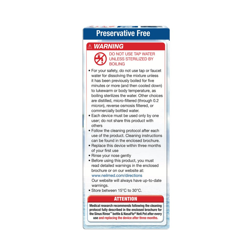 Nasenspülung 120 reguläre vorgemischte Beutel 