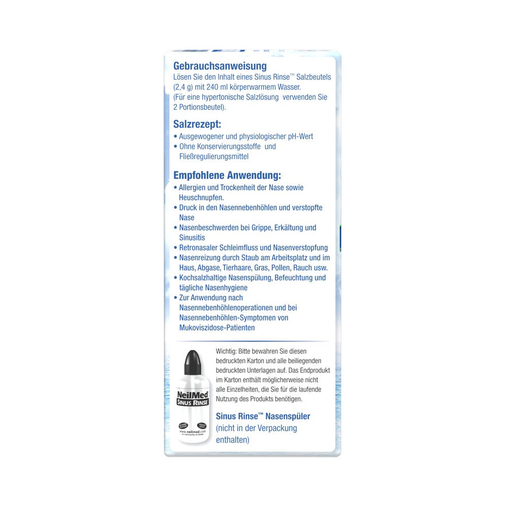 Sinus Rinse® Nasenspülsalz (60 Beutel)