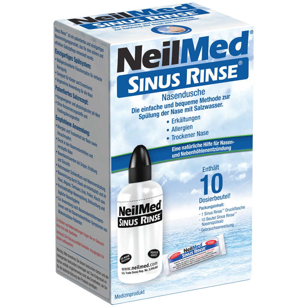 Sinus Rinse® Nasendusche Starter Kit mit 10 Beuteln Nasenspülsalz