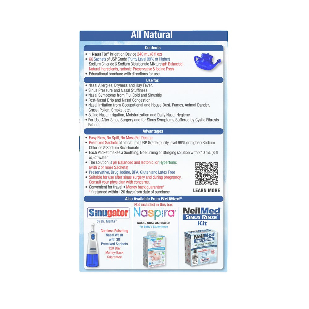NasaFlo Neti-Topf mit 60 Beuteln